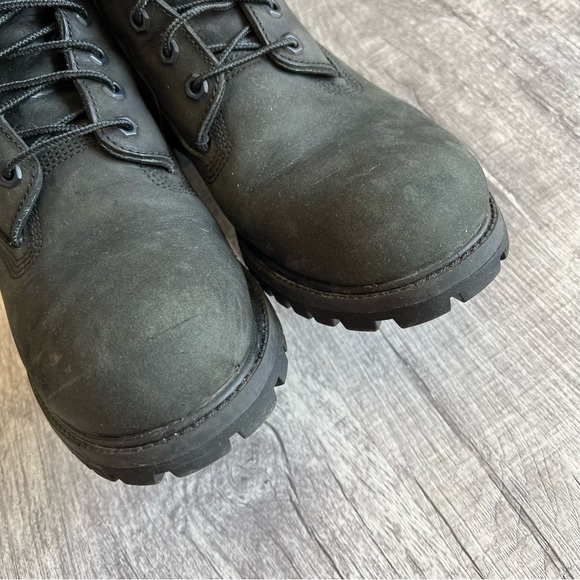 Timberland Classic Leather Boots Black Size 10 - Picture 5 of 15